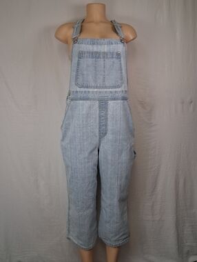 Gloria Vanderbilt Light Blue Denim Overalls Size M